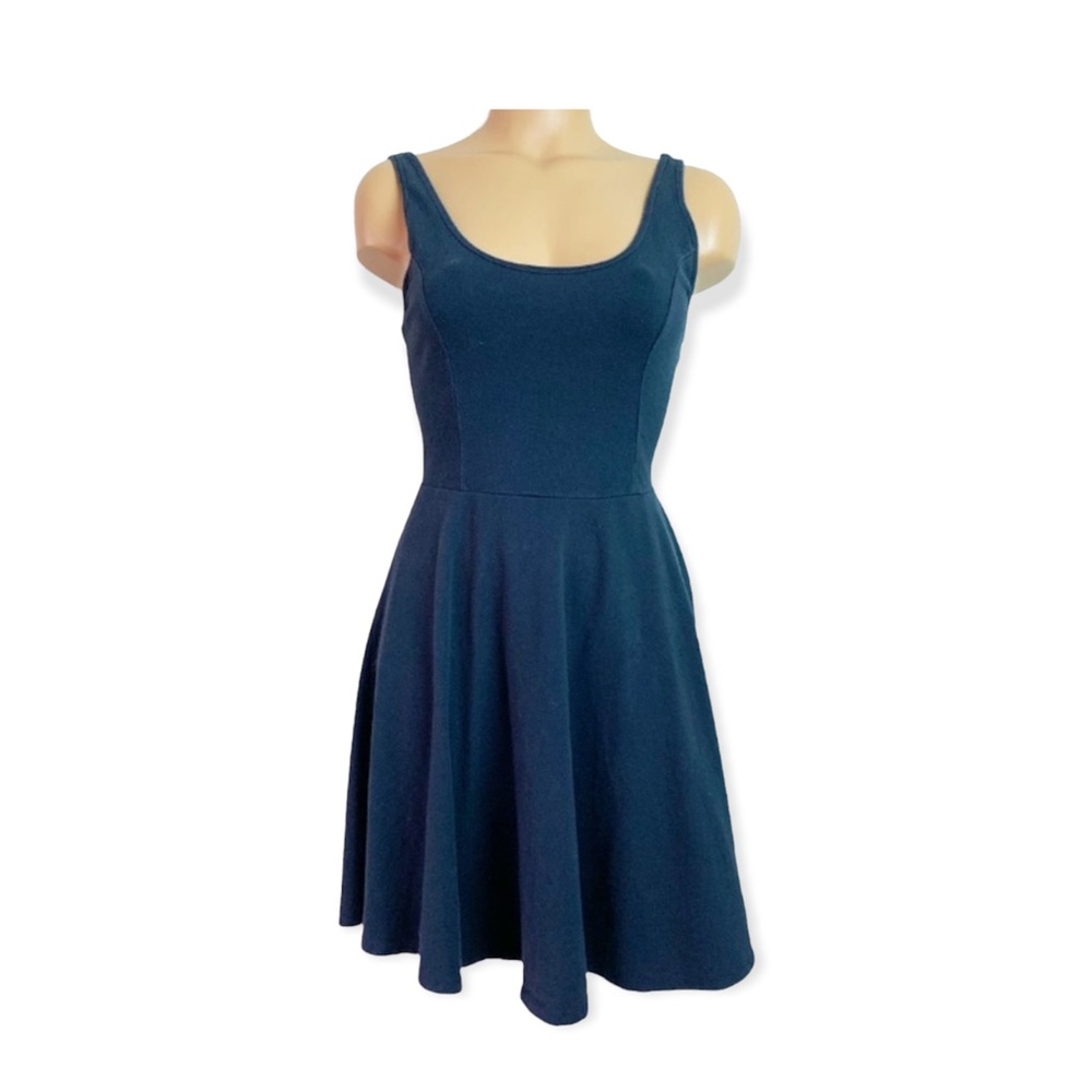 Hollister Navy Blue Short Sleeve Dress Size M
